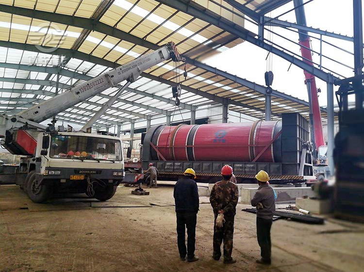 污泥烘干機安裝現(xiàn)場 污泥烘干機安裝現(xiàn)場